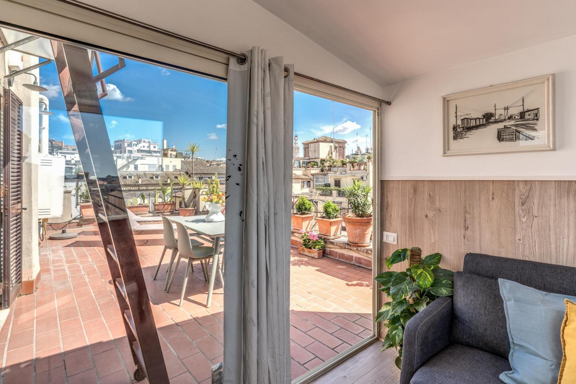 Apartment Attic With Terrace Spanish Steps Exclusive Rome