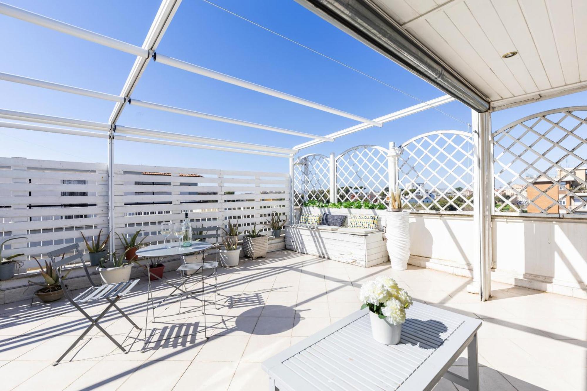 Hostly-salotti Terrace Suite-20min To Vatican Rome
