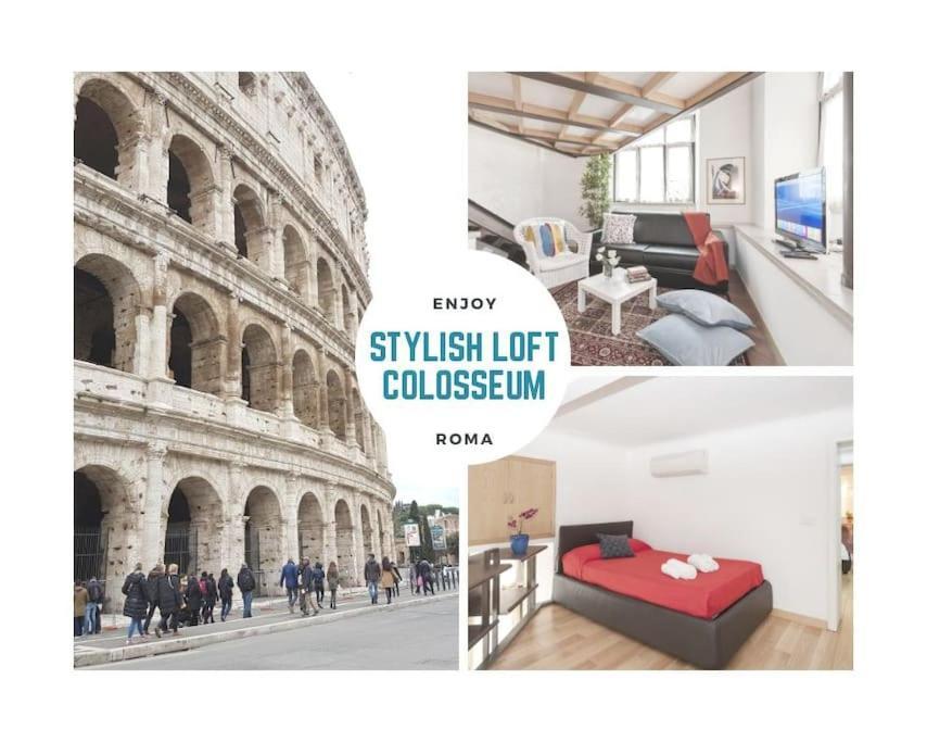 Stylish Loft - Colosseum 4 Min Walk -3 Beds -sleeps Up To 6 People Apartamento Roma