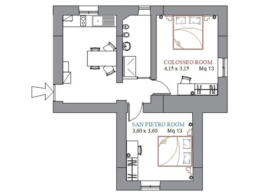 Appartement Romarina Rome