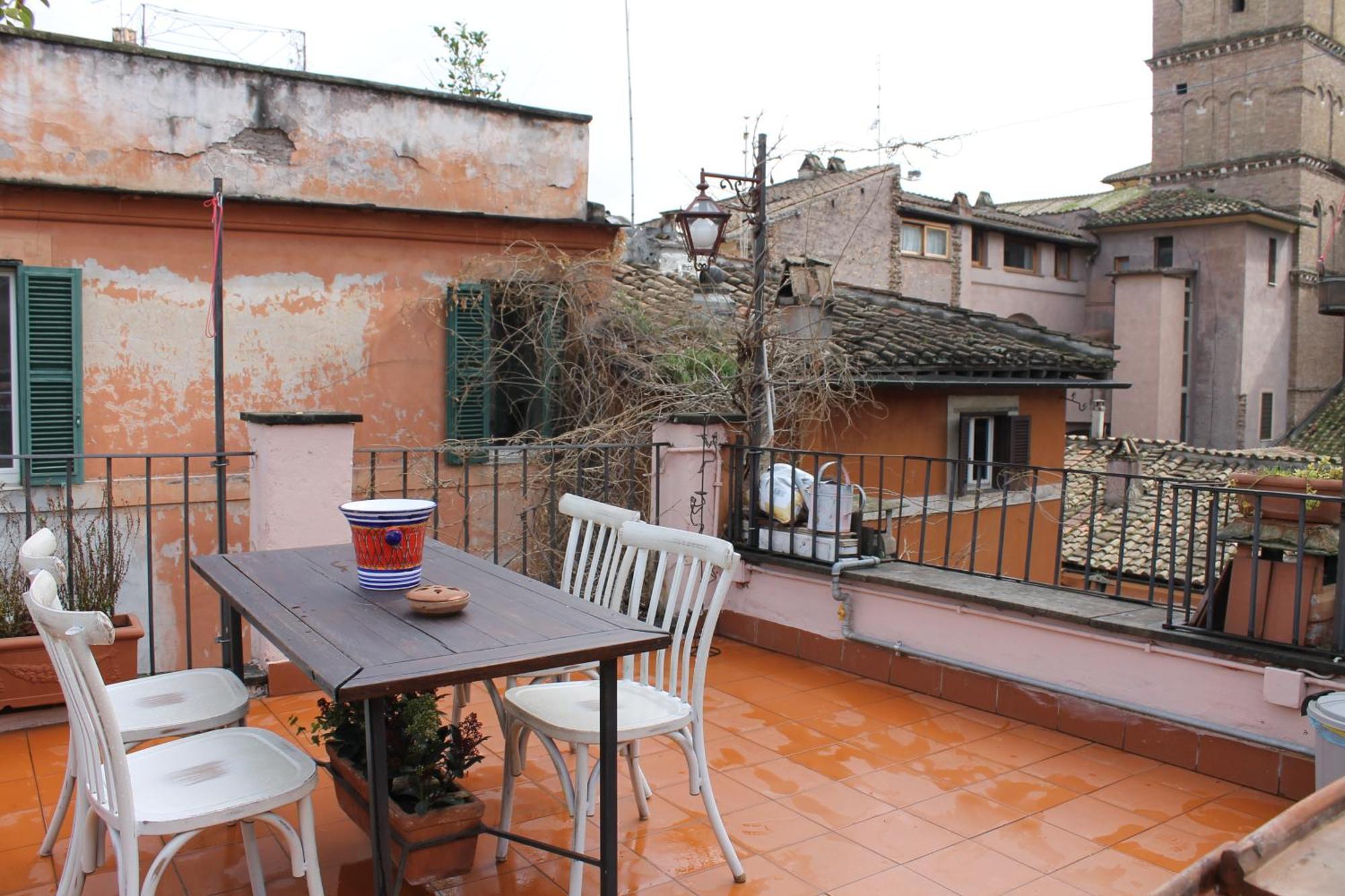 Casa Greco - Attico Con Terrazza, Trastevere Roma