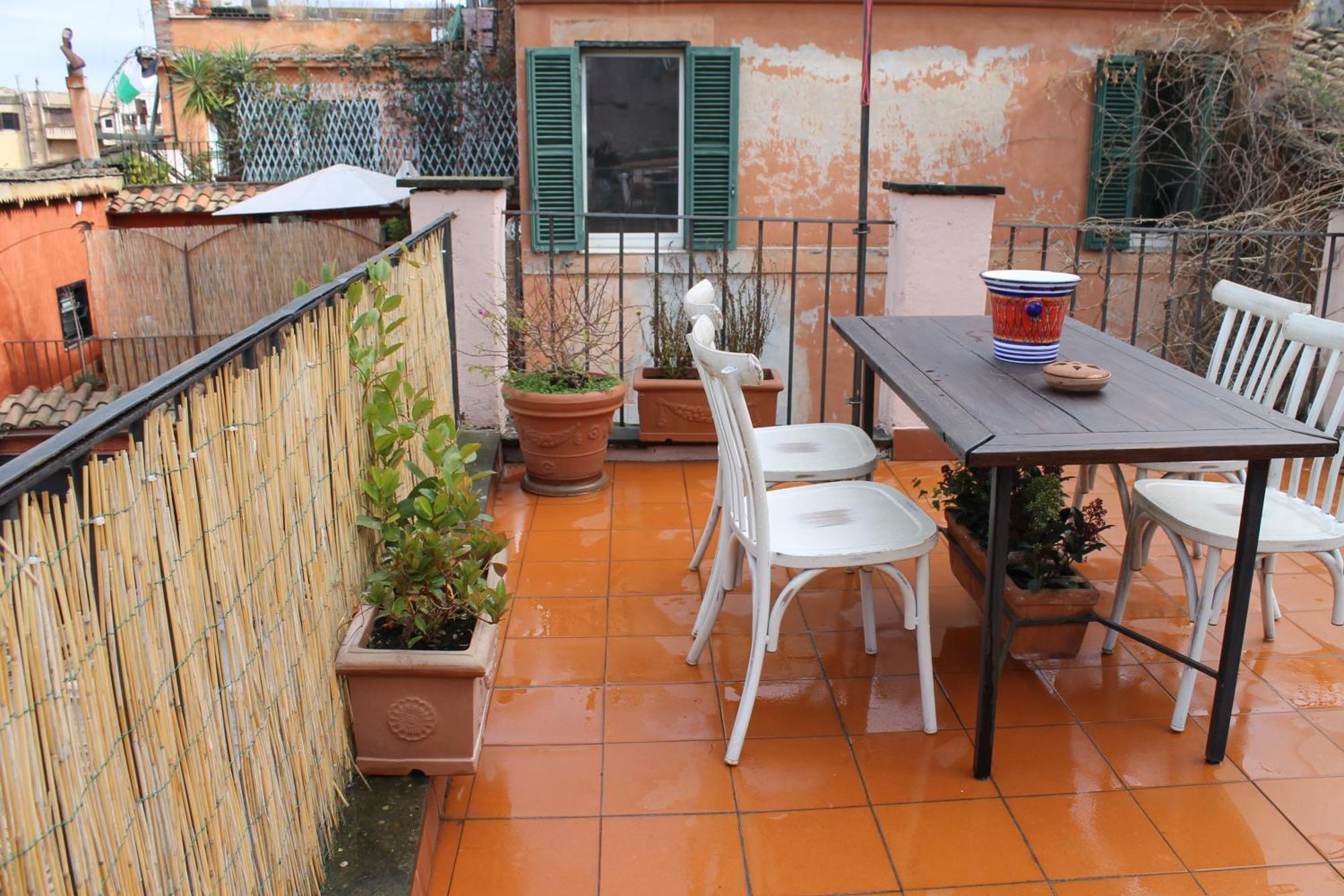 Casa Greco - Attico Con Terrazza, Trastevere * Roma
