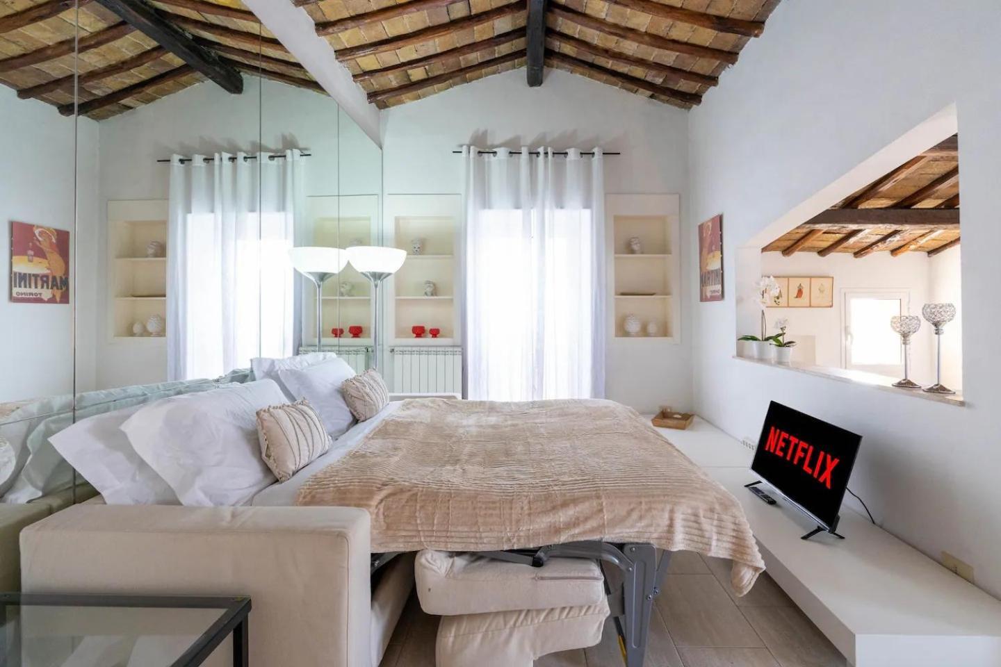 15 Min From Piazza Venezia Skyline Sanctuary In Trastevere * Rome
