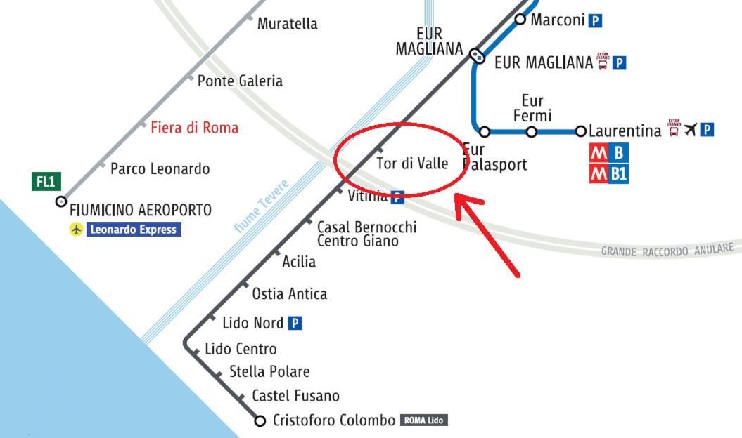 Metro Tor Di Valle Casa de férias *
