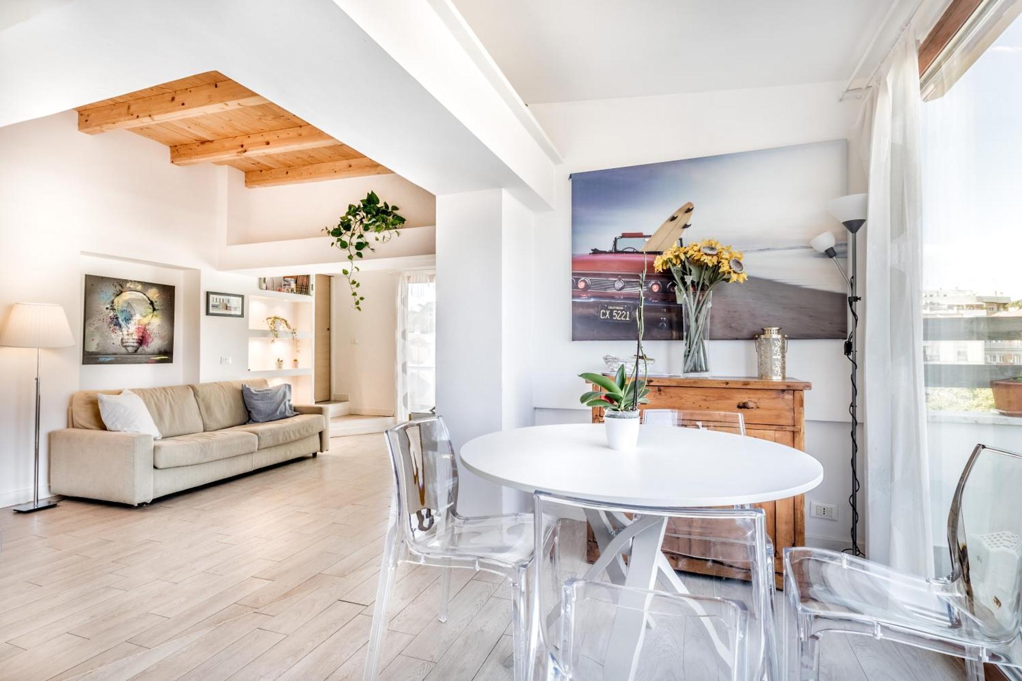 Attico Trilocale In Zona Farnesina Apartment