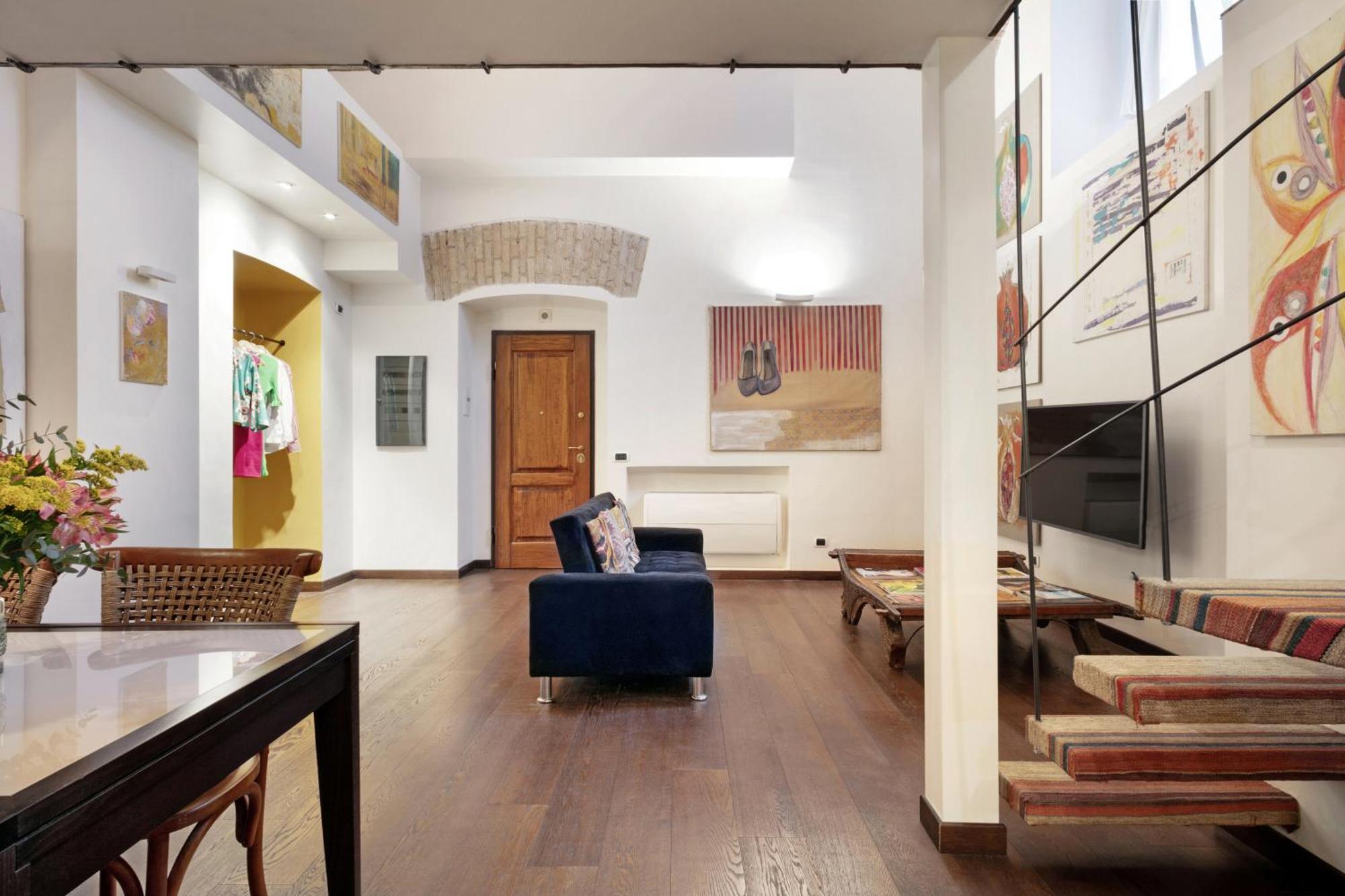 Trasteverehome - Artists Loft With Private Parking In Trastevere Rome