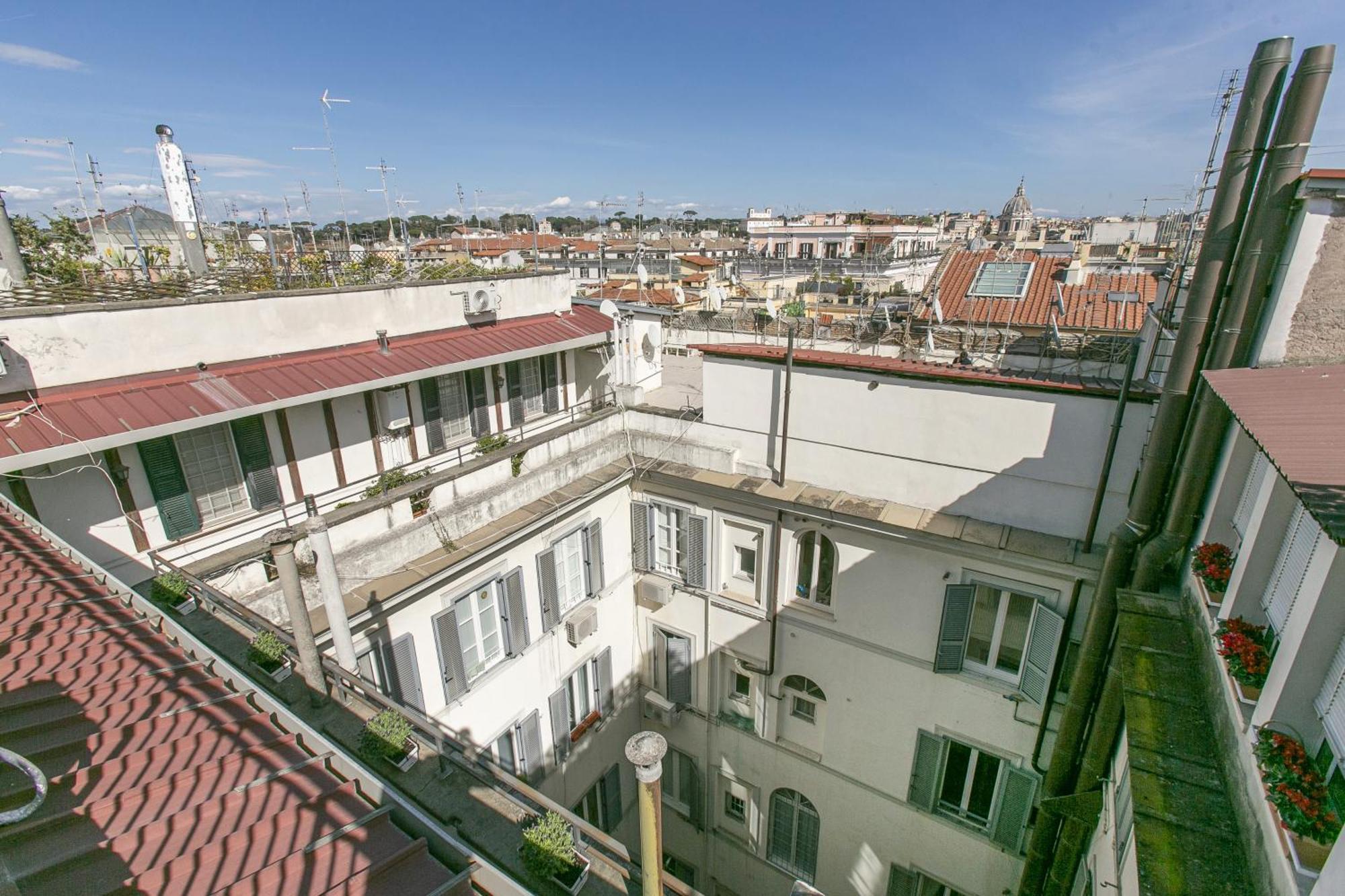 Attico Nel Cuore Di Con Box Privato Per Auto Apartment Rome
