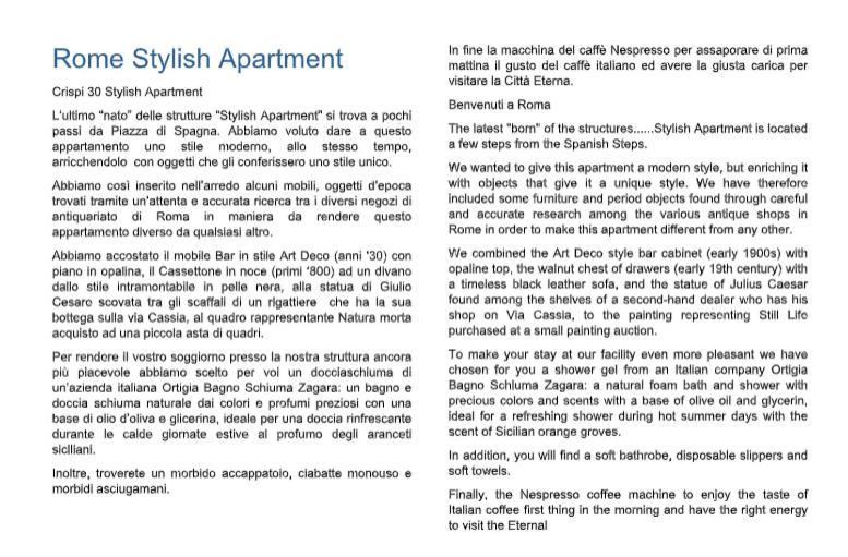 Crispi 30 Stylish Appartement Rome