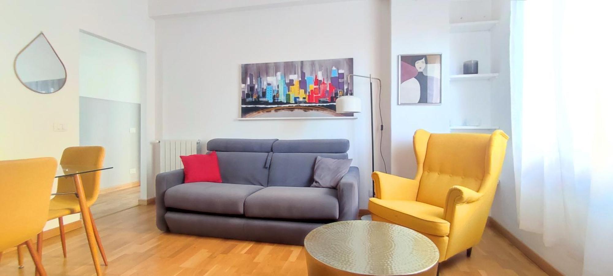 Giovenale 60 Metro C Luminoso Bilocale Fino A 4 Ospiti Appartement *