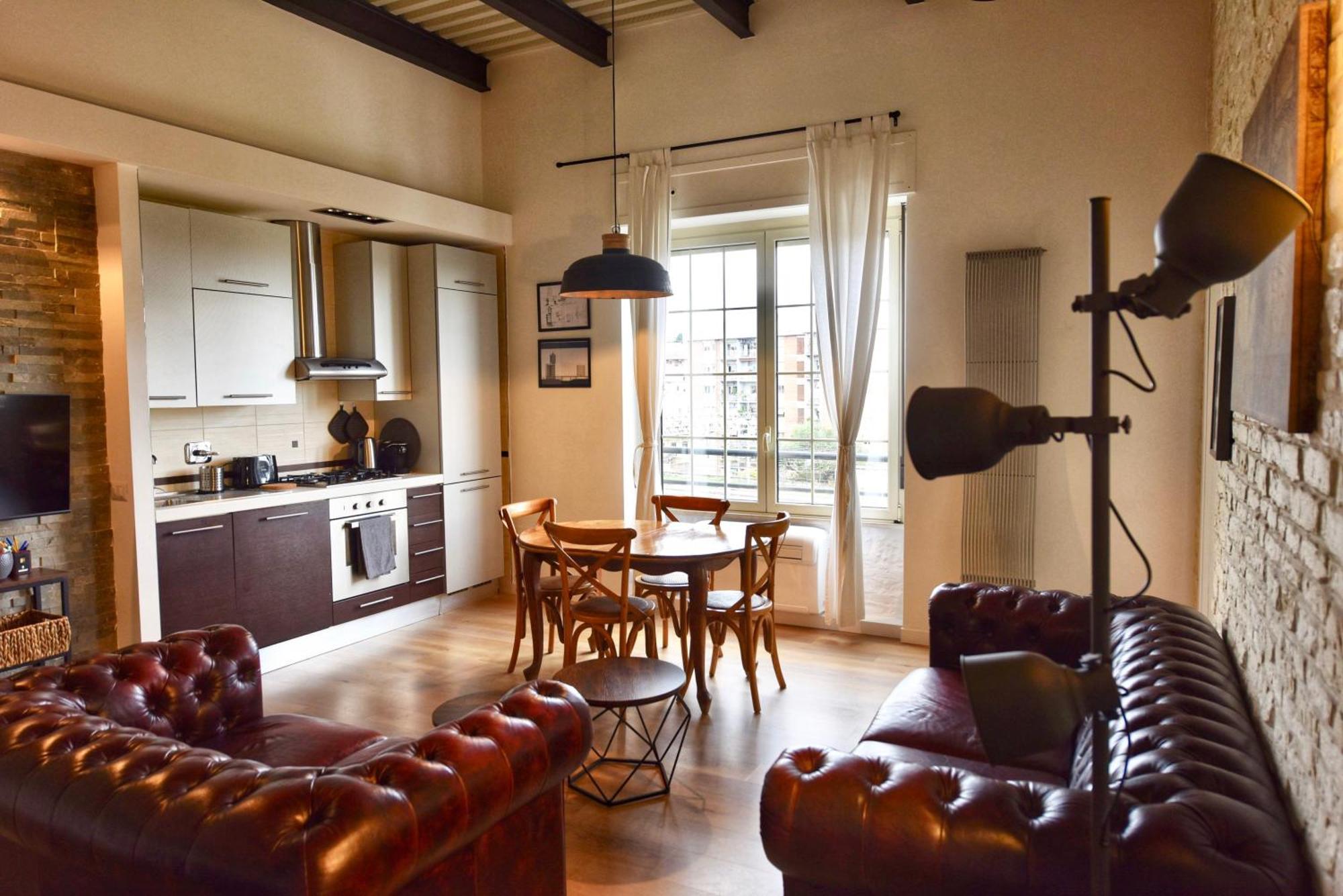 Apartment Industrial Loft Trastevere Station