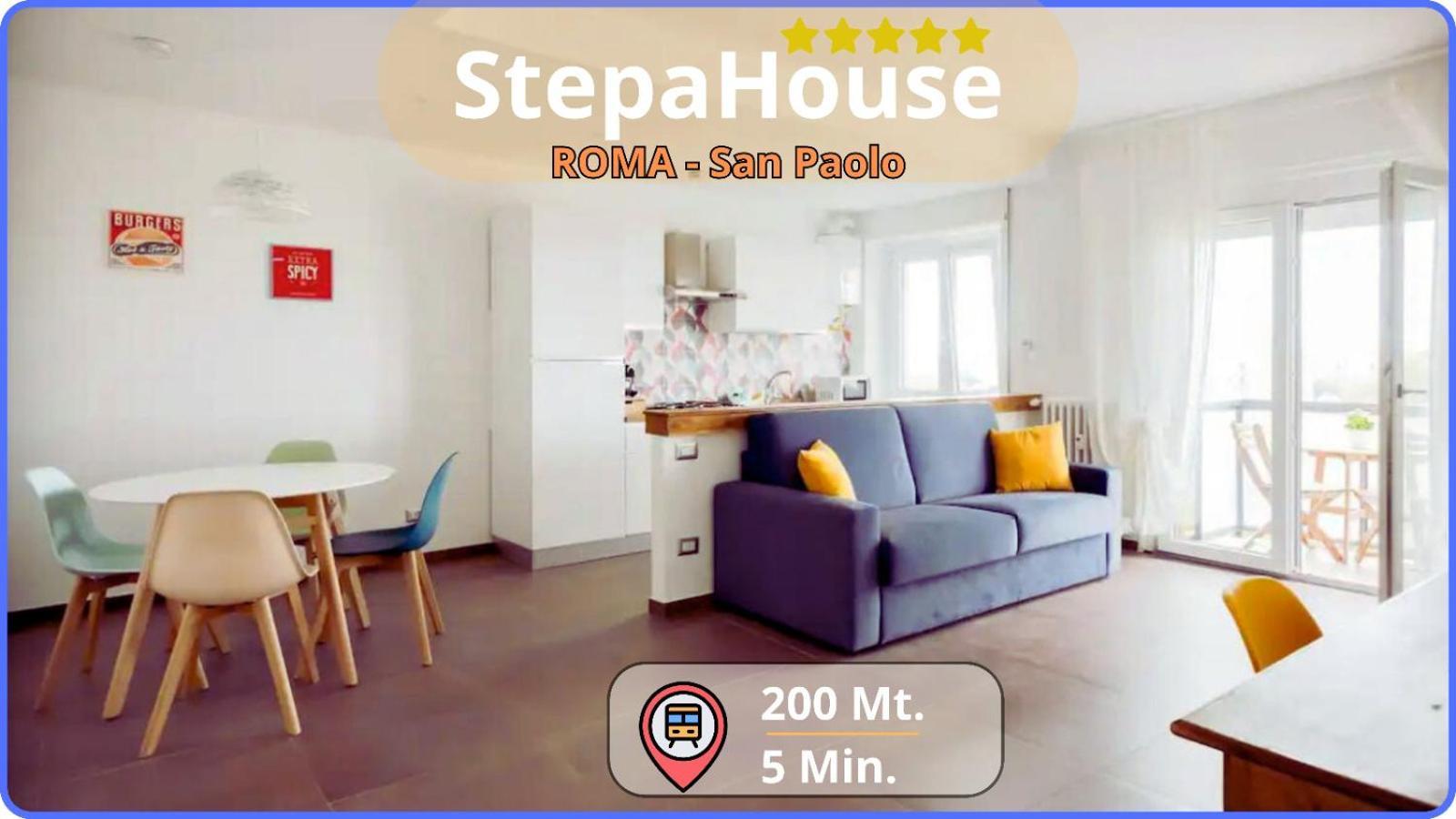 Stepahouse Zona San Paolo Elegante Bilocale A 2 Minuti Dalla Metro B Rome