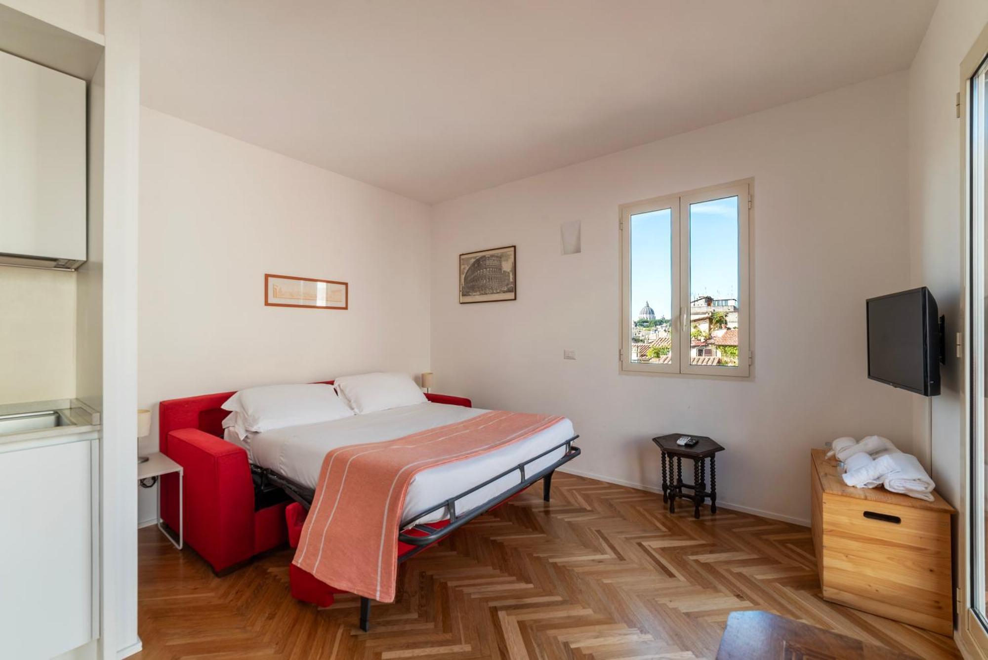Apartment With Terrace In Via Del Pellegrino - Fromhometorome Rome