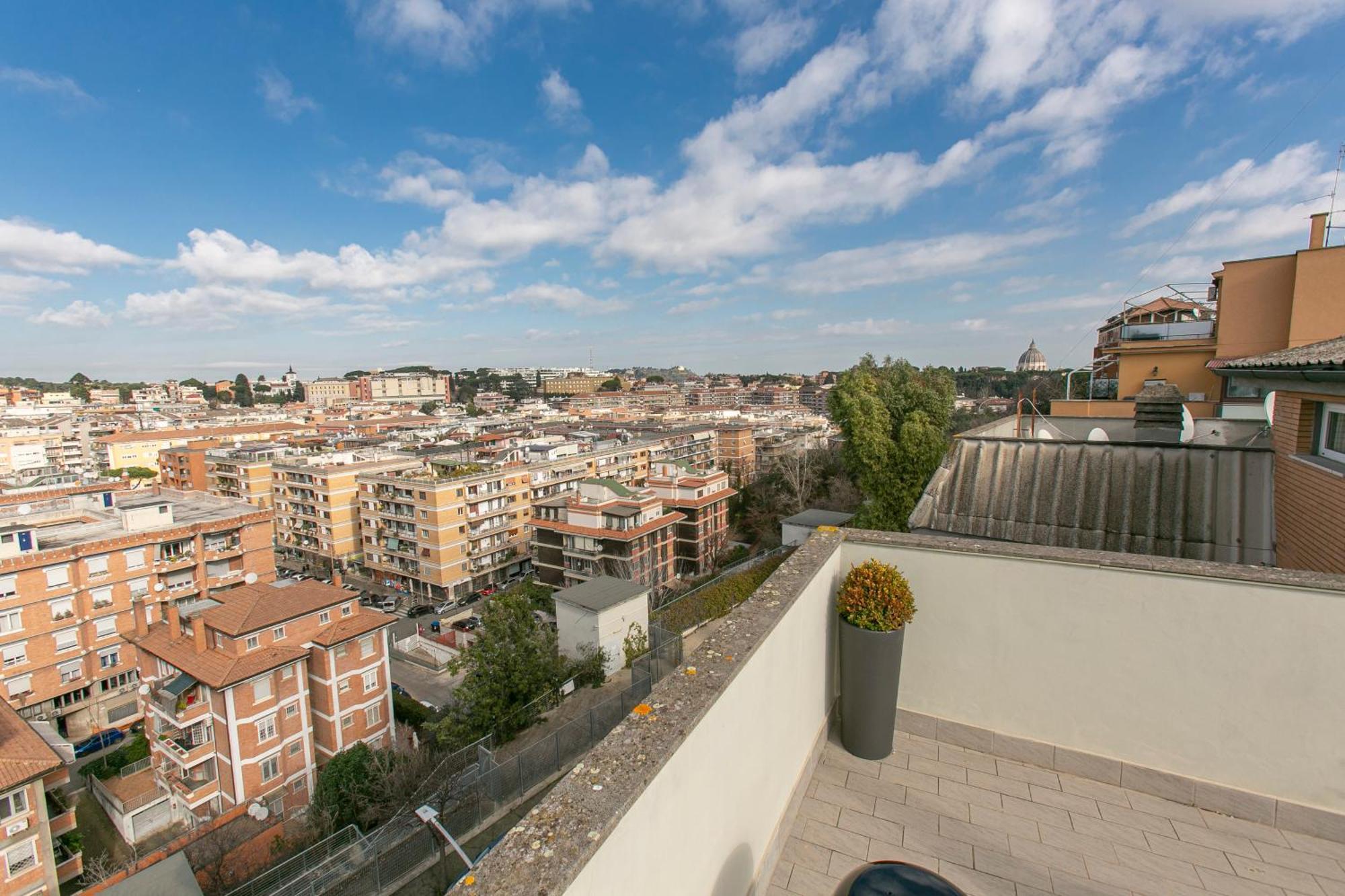 Appartement Terrazza San Pietro Vicino Metro A *