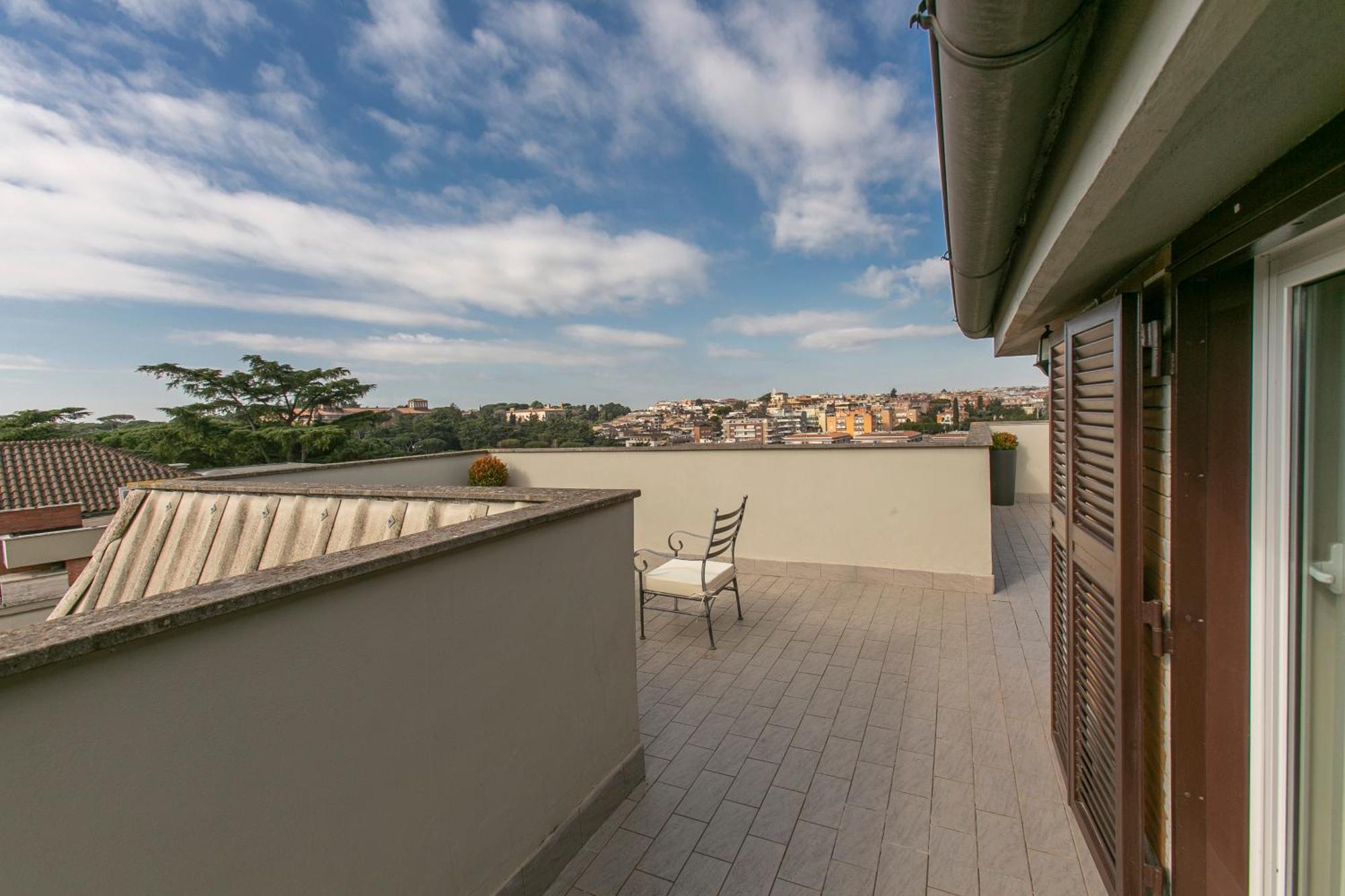 Appartement Terrazza San Pietro Vicino Metro A *