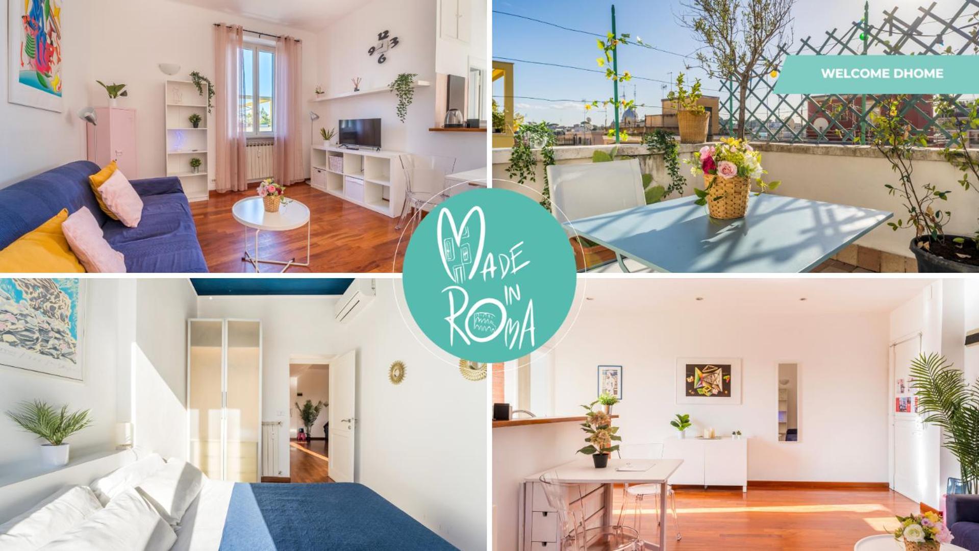 Welcome Dhome - Cozy Penthouse With St. Peter View Roma