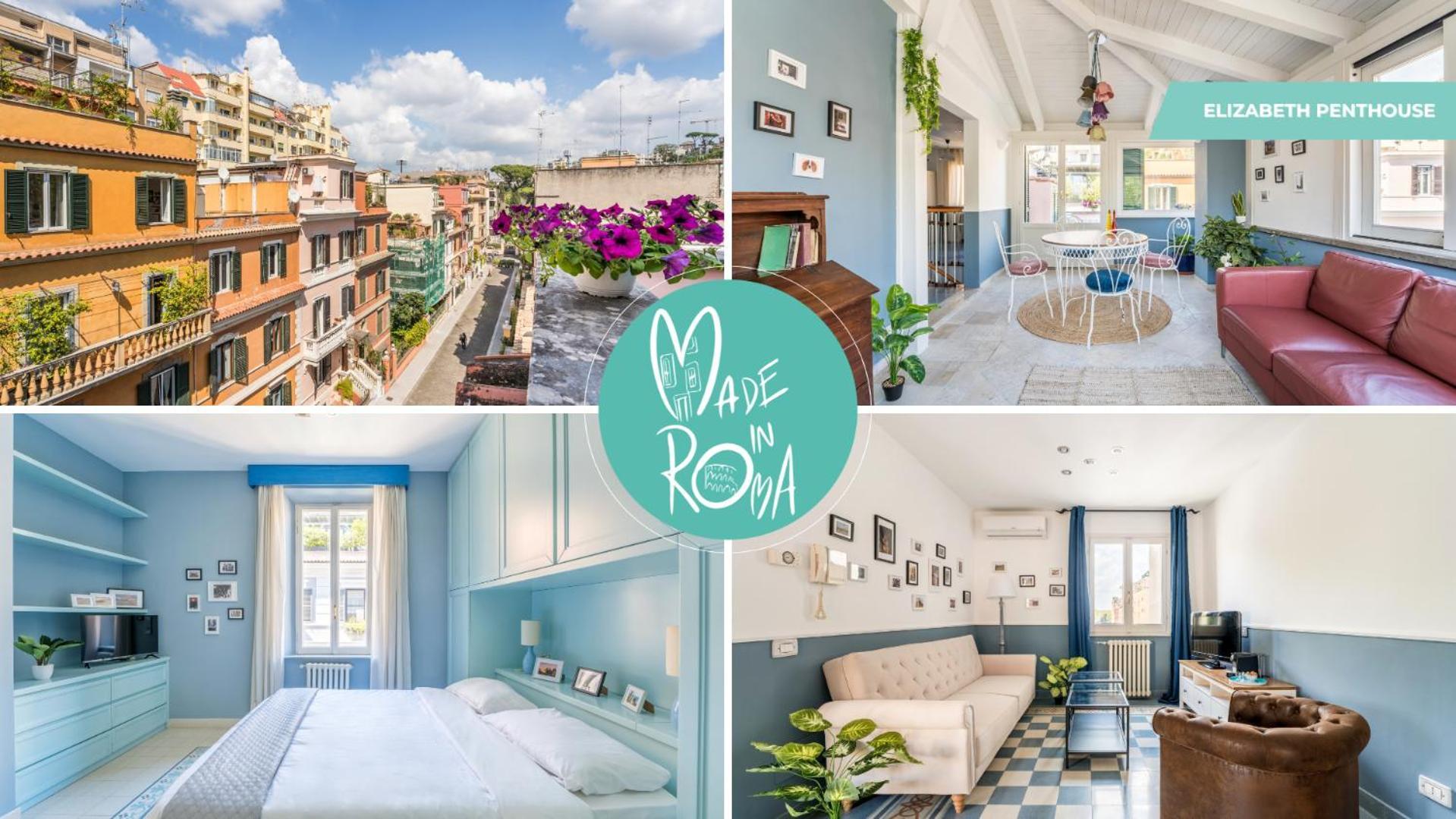 Elizabeth Penthouse, Charmy In Little London 10 Min From The Center * Rome