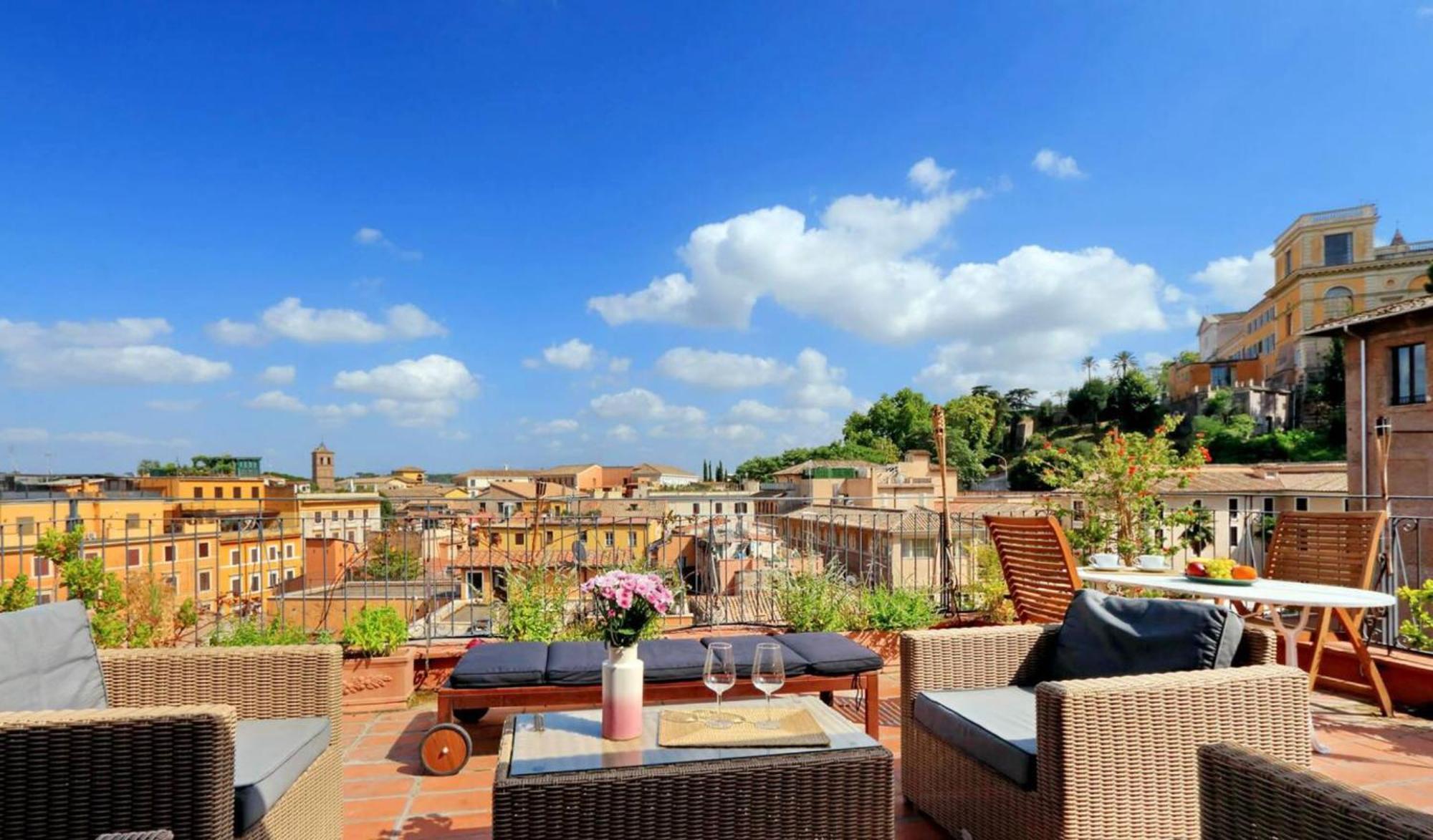 Trastevere Penthouse Amazing Terrace Apartment Rome