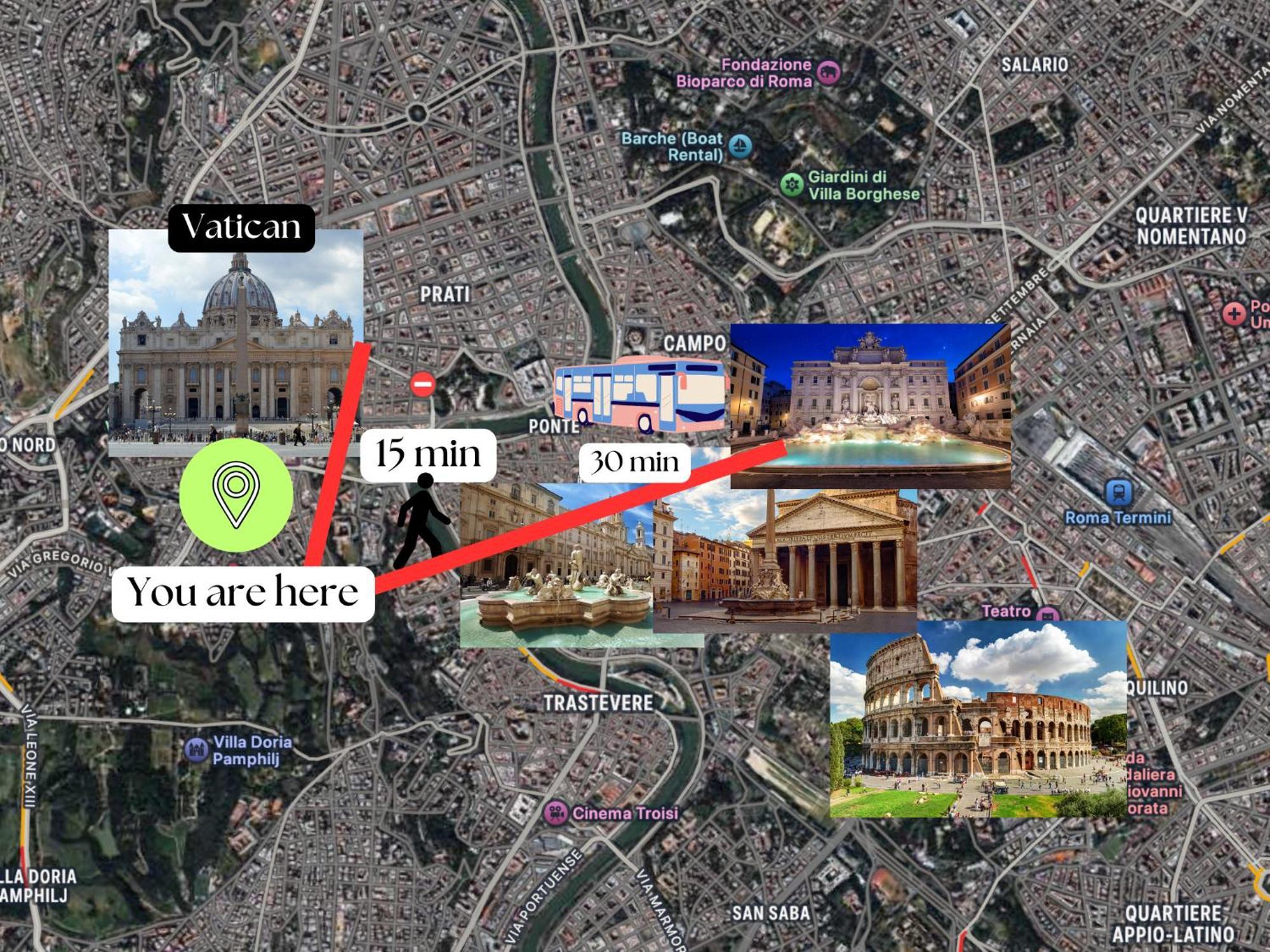 Appartement Vaticano - 5 Min Da Stazione *