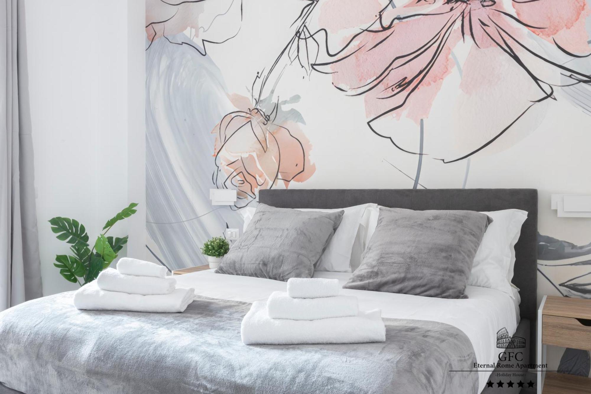 Appartement Gfc Eternal - 5min To Tiburtina Station Metrob, 2 Bathrooms, Terrace, A-c *