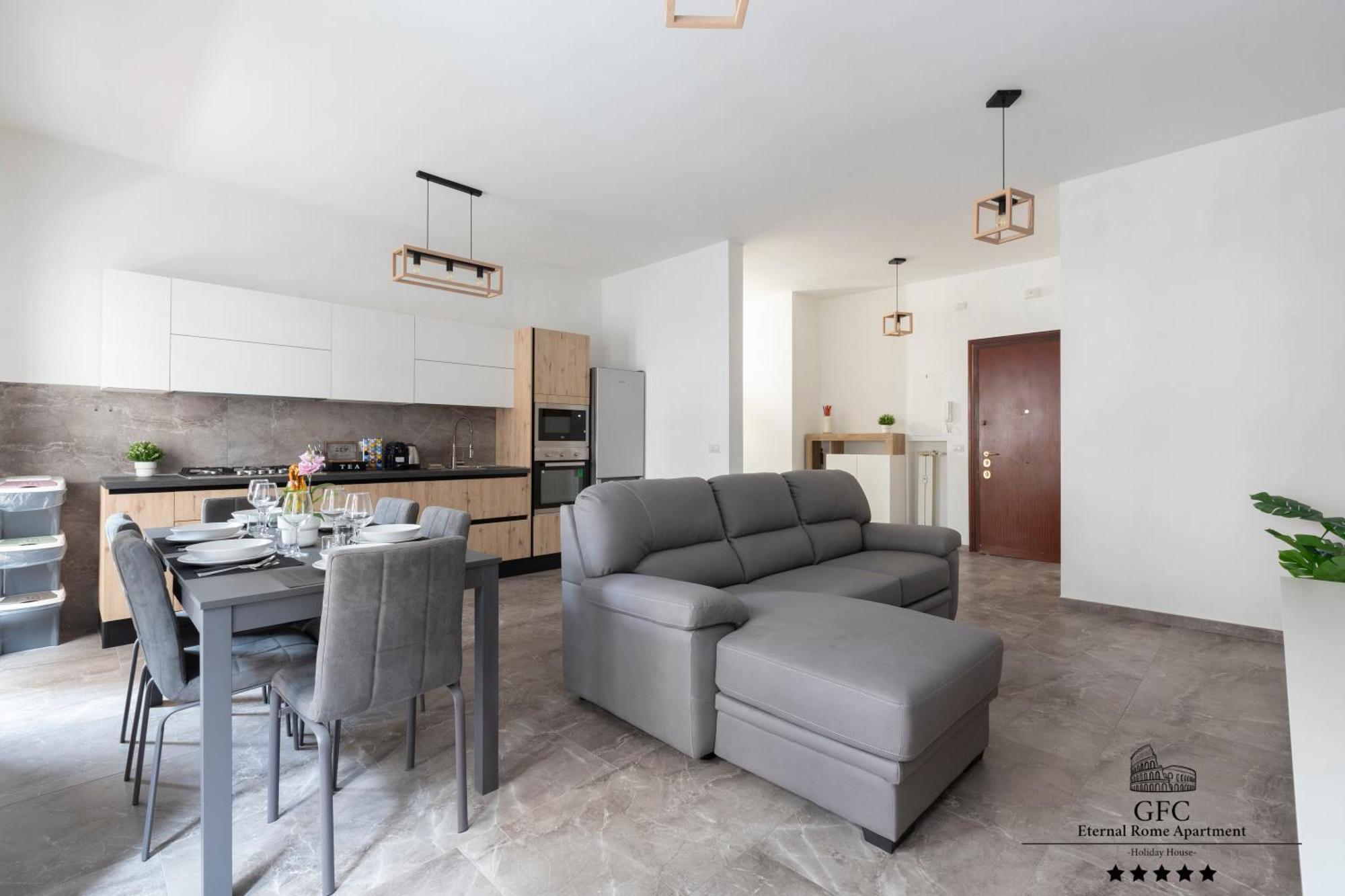Appartement Gfc Eternal - 5min To Tiburtina Station Metrob, 2 Bathrooms, Terrace, A-c *