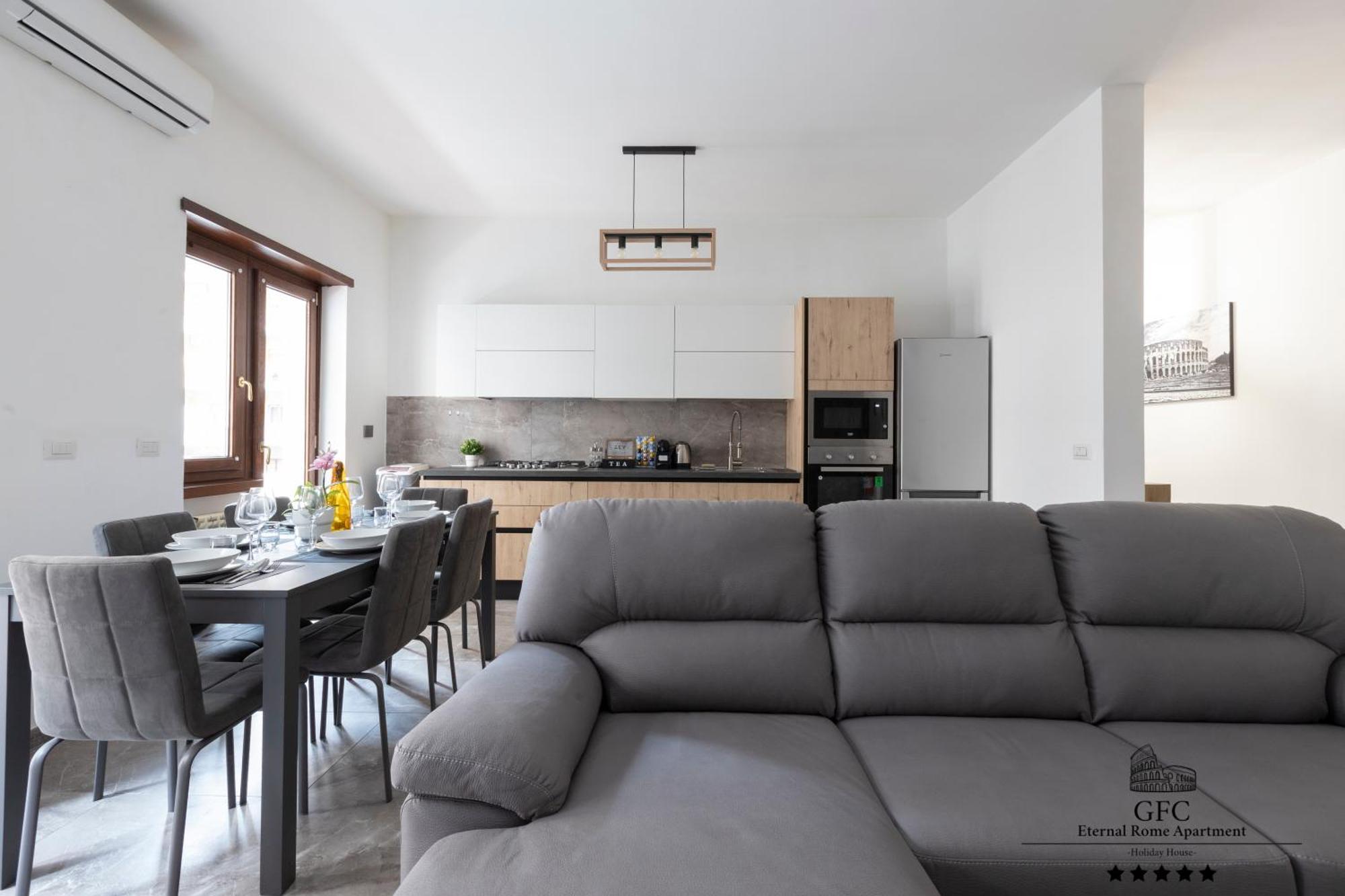 Gfc Eternal - 5min To Tiburtina Station Metrob, 2 Bathrooms, Terrace, A-c Appartement Rome