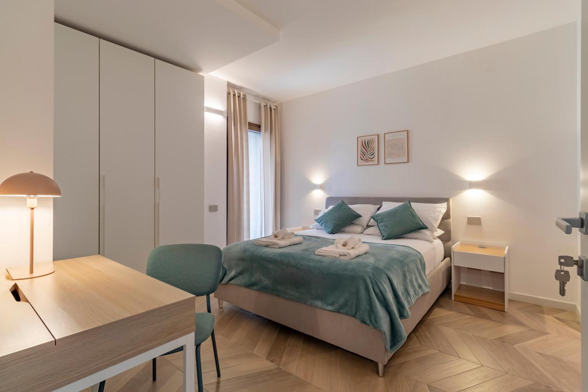 Aurealiving - Sage Luxury With Air Conditioning, Fast Wifi And Free Gym Apartment Rome