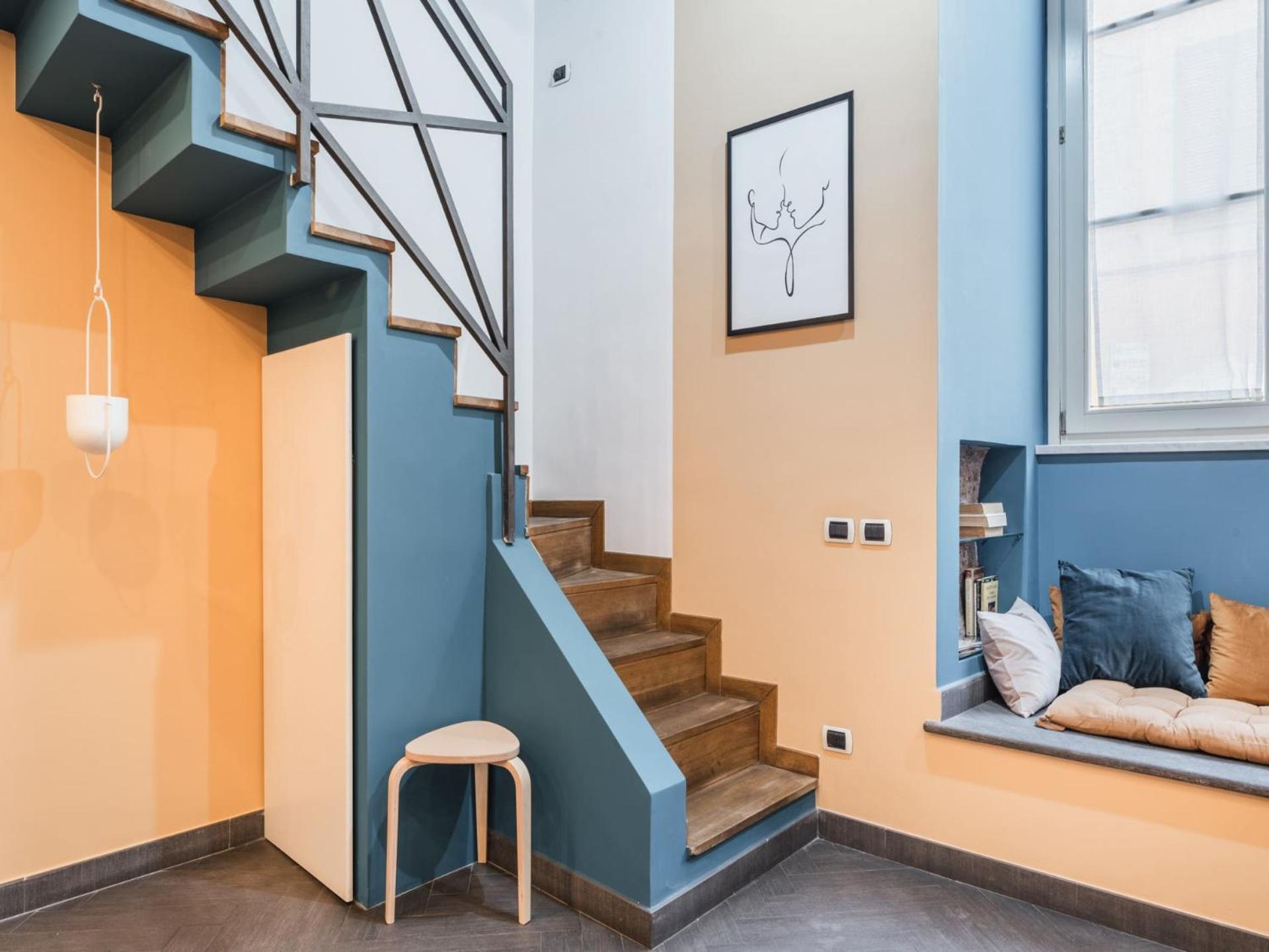 The Rent - Colorful Loft In Trastevere Area Rome