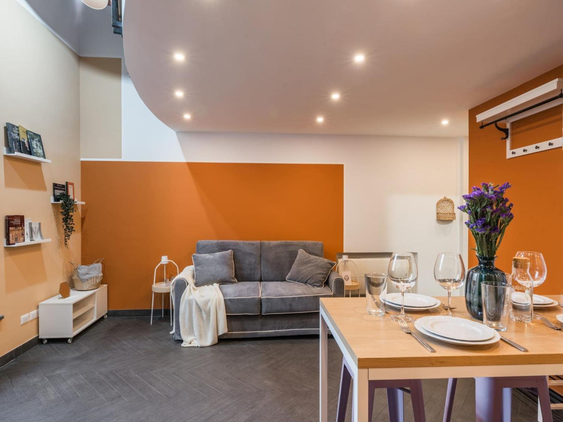The Rent - Colorful Loft In Trastevere Area Apartment