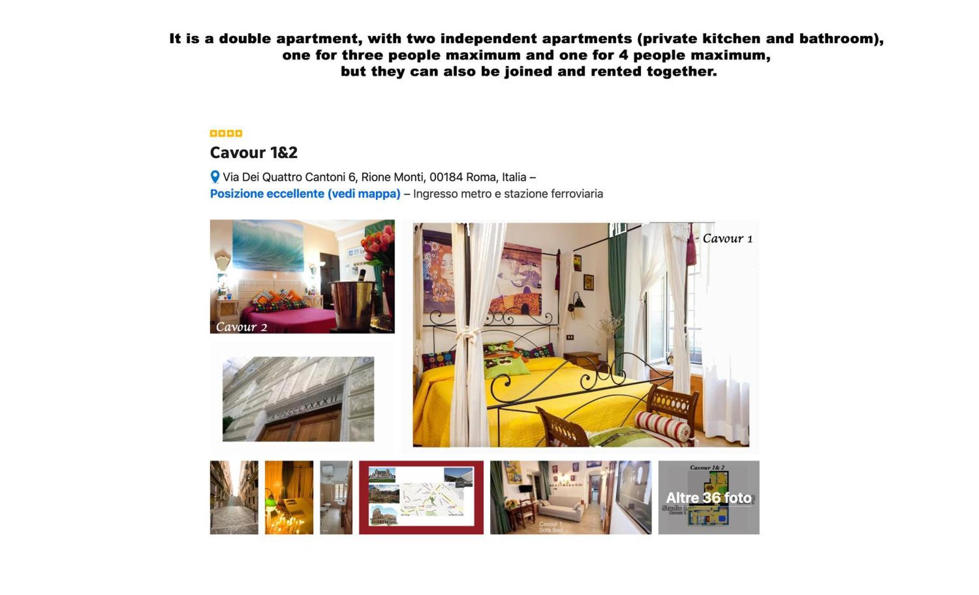 Cavour 1&2 Apartment