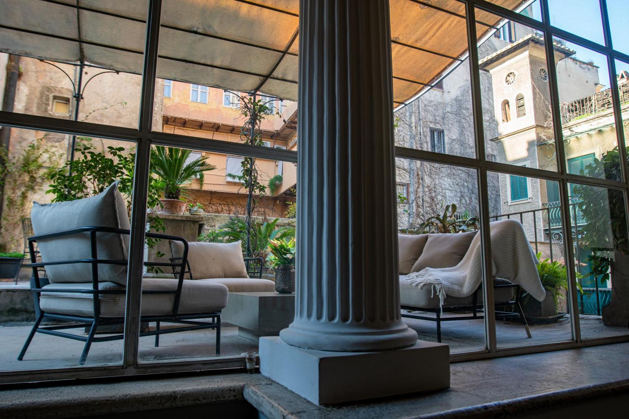 Historical Palace With Large Terrace Rome