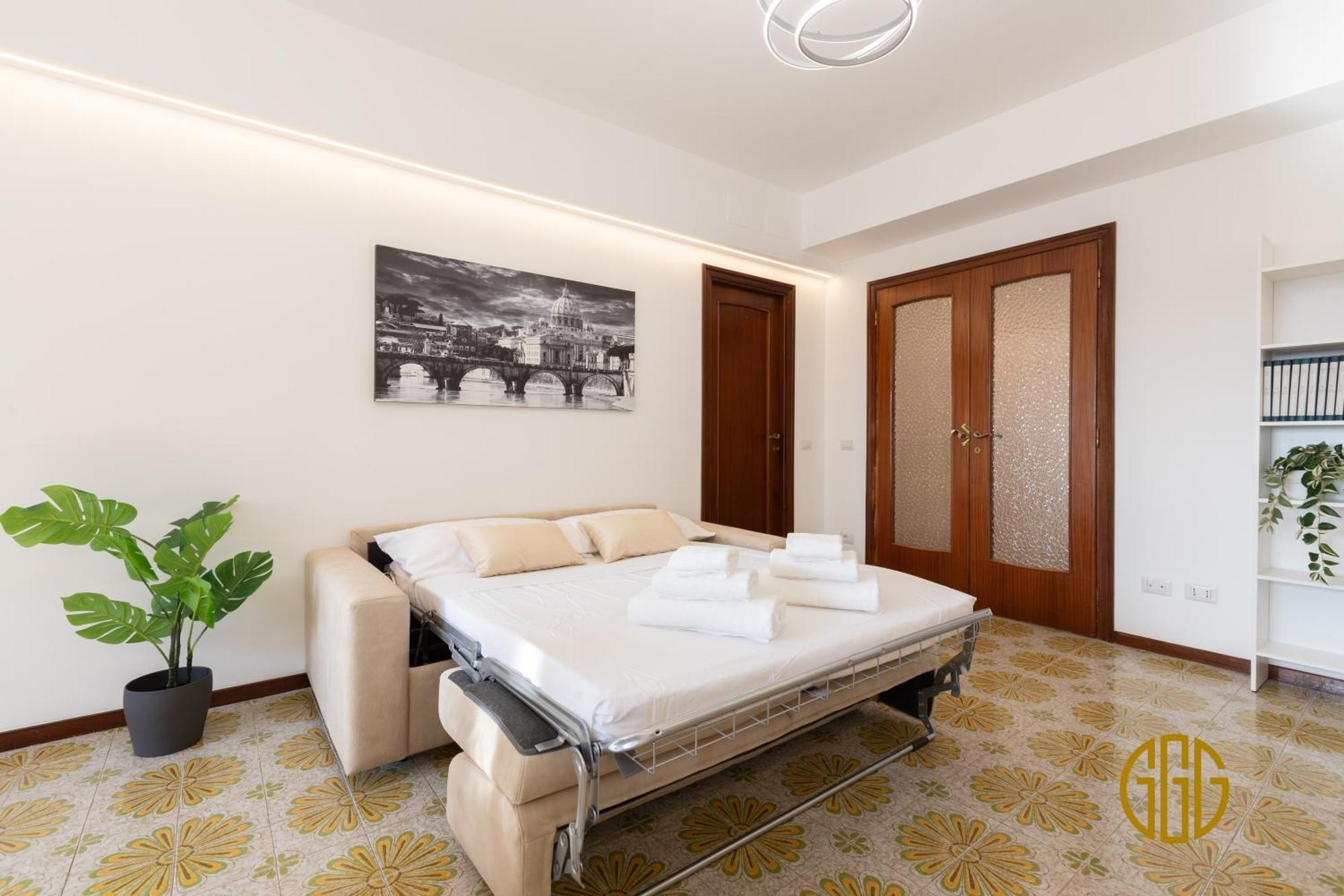 Alle 3g - 10min To Center, A-c, 2 Baths, Terrace Rome