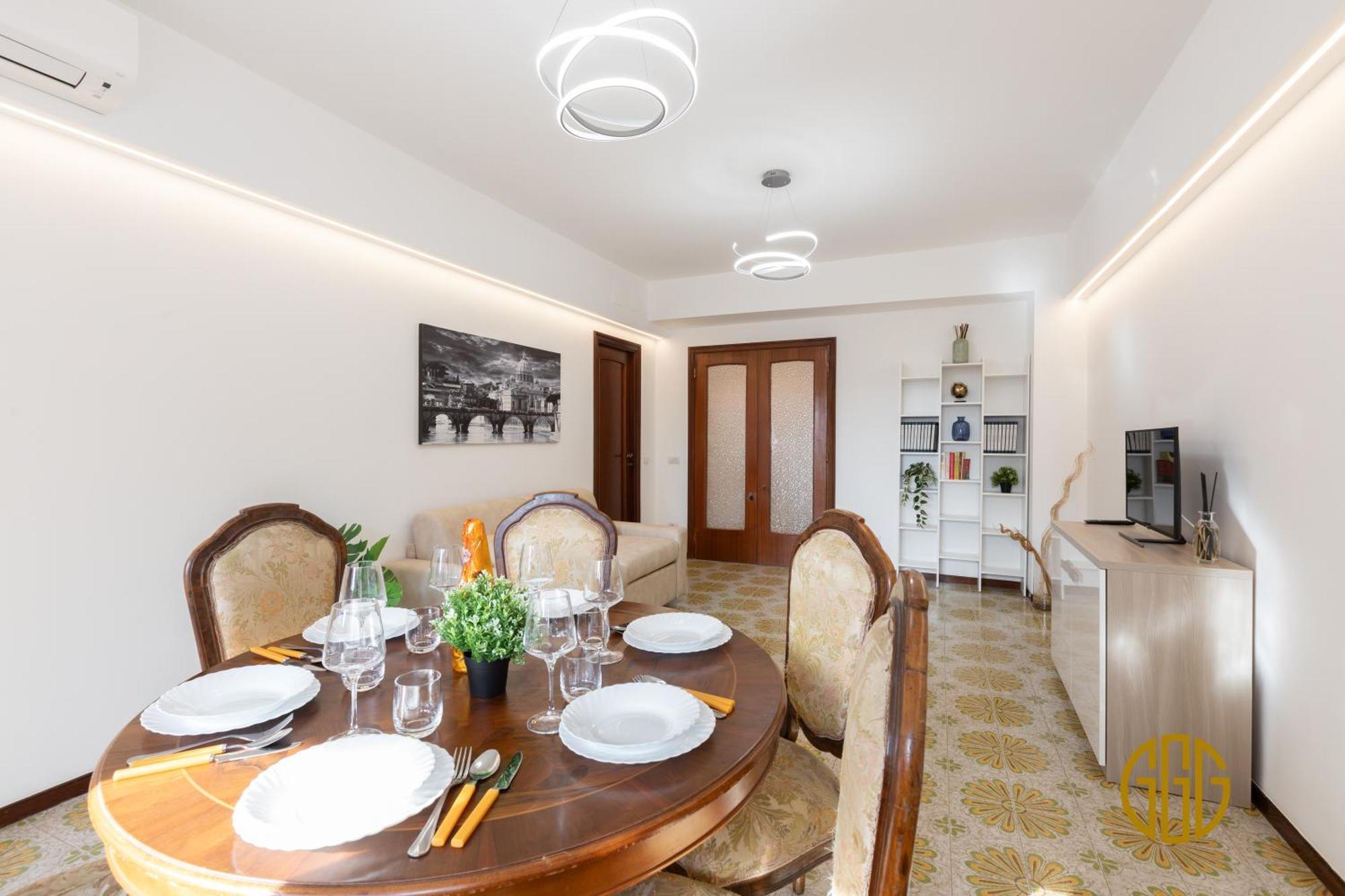 Alle 3g - 10min To Center, A-c, 2 Baths, Terrace Apartment Rome